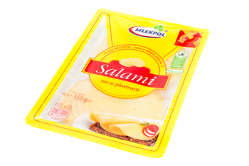 Ser żółty plas. salami Mlekpol 150g