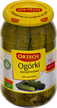 Ogórki konserwowe orzech 830g