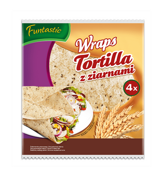 Placki Tortilla /4/ Ziarna 250g
