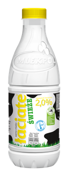 Mleko łaciate świeże 2% 1l