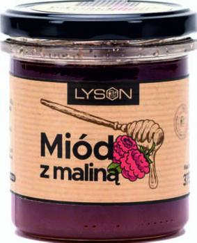 Miód z Maliną 370g Łysoń