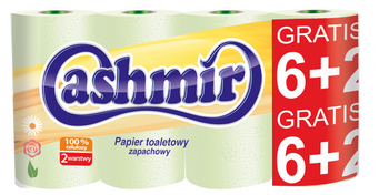 Papier Toal. Cashmir Żółty /6+2 gr./