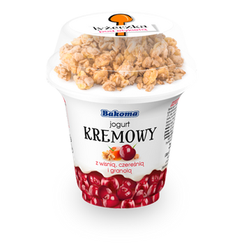 Bakoma Jogurt Kremowy z Wiśnią /230g/