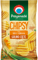 Chipsy 135g Ser z Cebulką