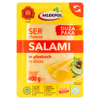 Ser żółty plas. salami Mlekpol 400g