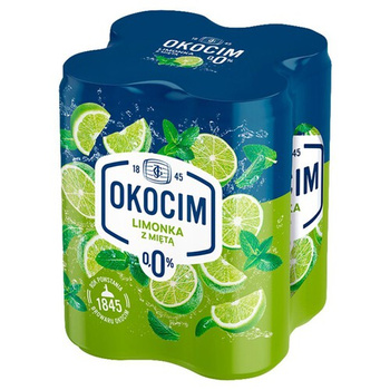 Okocim Radler  Limonka Mięta  0% 4-pak /0,5l/