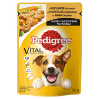 Pedigree Sasz. Kurcz. + Warzywa /100g/