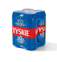 Tyskie 0,0% /pusz./ 4-pak /0,5l/