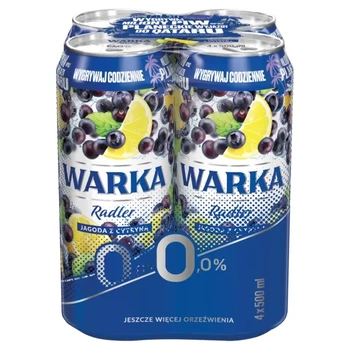Warka Radler 0% Jagoda Cytryna 4-pak