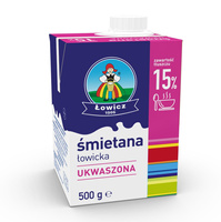 Śmietana Ukwaszona Łowicz 15% 500g