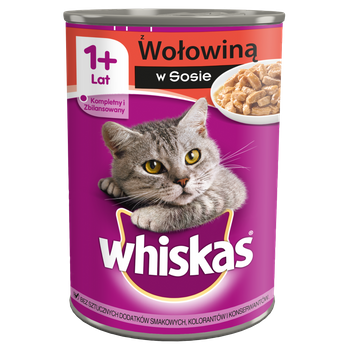 Whiskas /puszka/ Wołowina /400g/