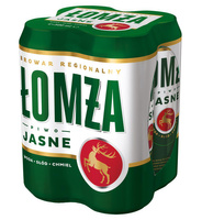 Łomża jasne puszka 4*1 0,5l