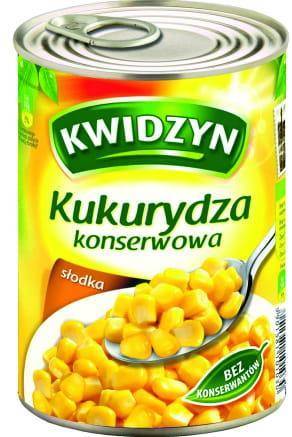 Kukurydza konserwowa 400G KWIDZYN