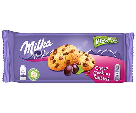 Milka Pieguski Herb. z czek. i rodzynk. 135g