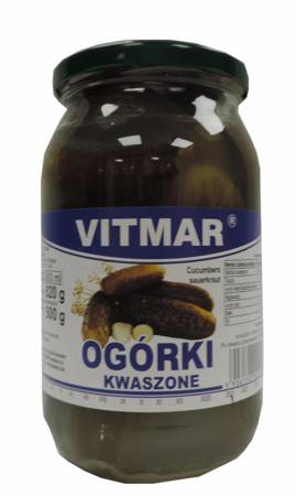 Ogórki Kwaszone Vitmar 900g