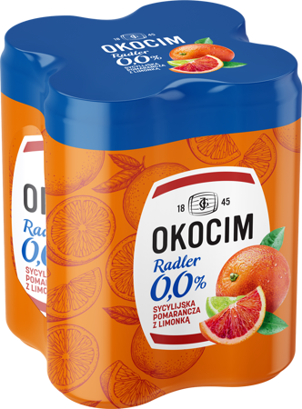 Okocim Radler Pomar. Lim. 0% 4-pak /0,5l/