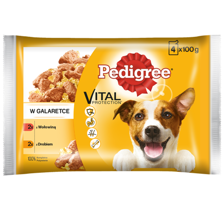 Pedigree Sasz. Woł. Drób /4*100g/