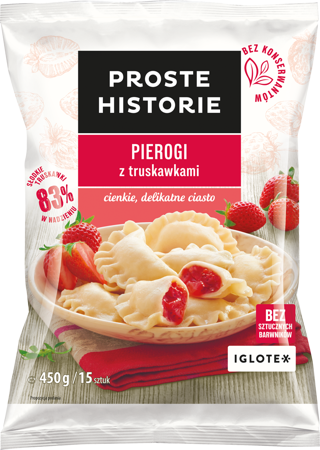 Pierogi z truskawkami PROSTE HIST. 450g