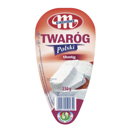 Twaróg Tłusty Klinek Mlek. 230g